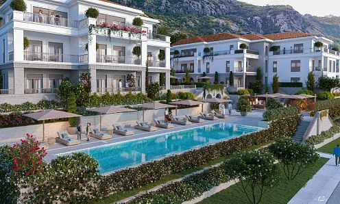 Apartments in einem Luxuskomplex mit Spa-Bereich